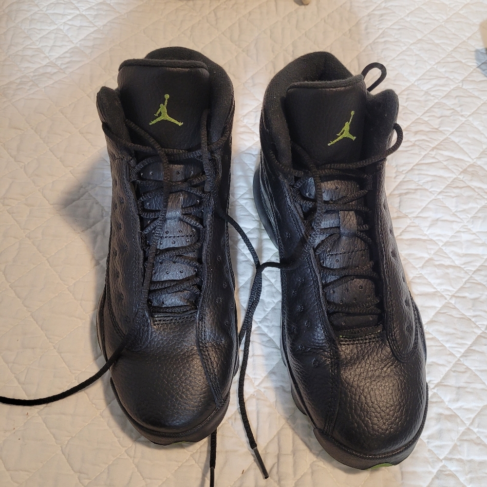 Air Jordan 13 Retro XIII Altitude Black Green 415474-042 Basketball Shoe Mens 7